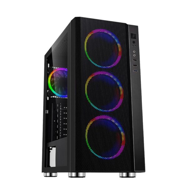 Carcasa Spacer Rainbow, ATX, MidTower, Gaming, fara sursa - SPCS-GC-RAINBOW