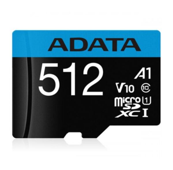 MicroSD ADATA 512GB citire 100 MB/s, scriere 25 MB/s - AUSDX512GUICL10A1-RA1