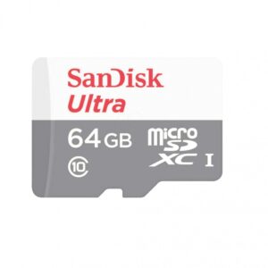 Card de Memorie Kingston MicroSDXC, 64GB, Adaptor SD, Class 10 - SDSQUNR-064G-GN6TA