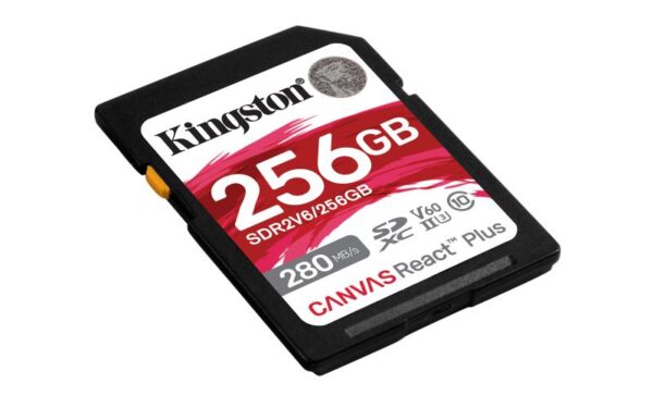 Card memorie KINGSTON SDXC Canvas React Plus Class 10 UHS-II 256GB - SDR2V6/256GB