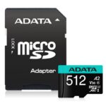 Card de Memorie MicroSD ADATA 512GB, Adaptor SD, Class 10 - AUSDX512GUI3V30SA2