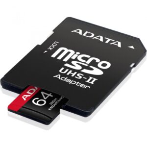 Card de Memorie MicroSD ADATA, 64GB, Adaptor SD, Class 10 - AUSDX64GUI3V30SHA2