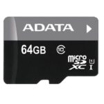 Card de Memorie MicroSD ADATA, 64GB, Adaptor SD, Class 10 - AUSDX64GUICL10-RA1