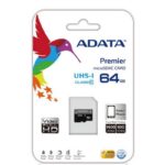 Card de Memorie MicroSD ADATA, 64GB, Adaptor SD, Class 10 - AUSDX64GUICL10-RA1