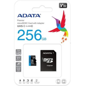 Card de Memorie MicroSD ADATA Premier, 256GB, Adaptor SD, Class 10 - AUSDX256GUICL10A1