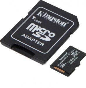 Card de Memorie MicroSD Kingston, 16GB, Adaptor SD, Class 10 - SDCIT2/16GB