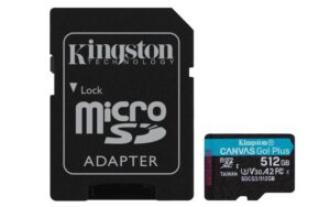 Card de Memorie MicroSD Kingston Canvas GO Plus, 512GB - SDCG3/512GB