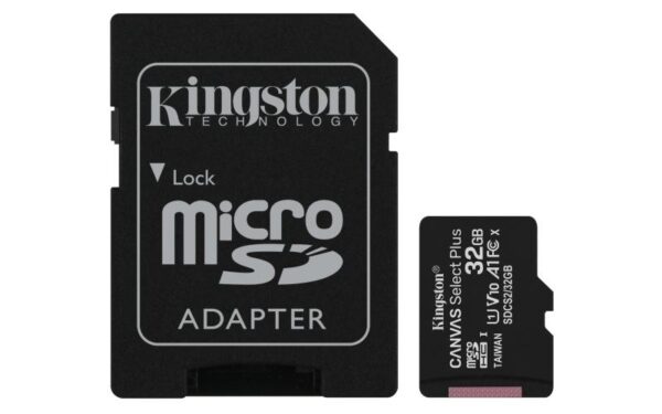 Card de Memorie MicroSD Kingston Select Plus, 32GB, Adaptor SD - SDCS2/32GB