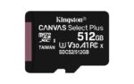 Card de Memorie MicroSD Kingston Select Plus, 512GB, Adaptor SD - SDCS2/512GB