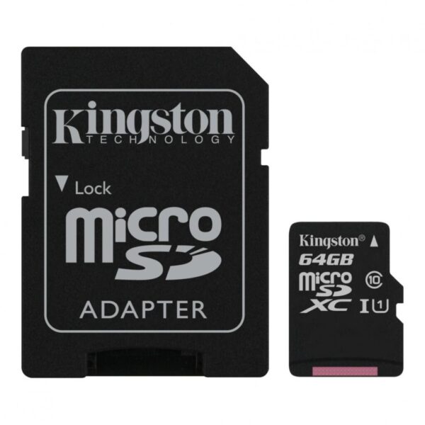 Card de Memorie MicroSD Kingston Select Plus, 64GB, Adaptor SD - SDCS2/64GB