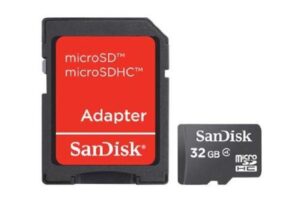 Card de Memorie MicroSD SanDisk 32GB, Adaptor SD, Class 4 - SDSDQM-032G-B35A