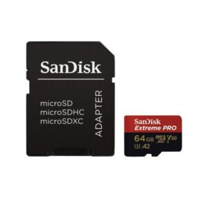 Card de Memorie MicroSD SanDisk Extreme 64Gb, Class 10 - SDSQXAH-064G-GN6MA