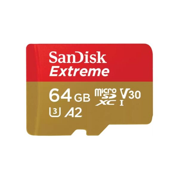 Card de Memorie MicroSD SanDisk Extreme 64Gb, Class 10 - SDSQXAH-064G-GN6MA