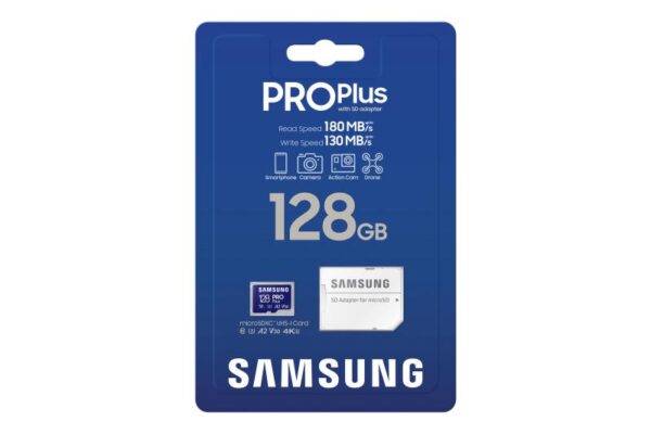 MicroSDHC PRO PLUS 128GB, Class10/Grade 3 adapter UHS-I MB-MD128DA/EU - MB-MD128SA/EU