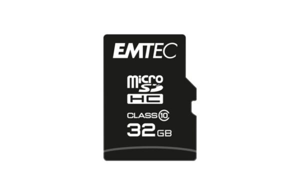 MicroSDXC Emtec, 32GB, Clasa 10 UHS-I, R/W 20/12 MB/s - ECMSDM32GHC10CG