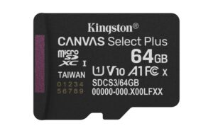 Card de Memorie MicroSDXC Kingston, 64GB, Canvas Select Plus - SDCS3/64GBSP