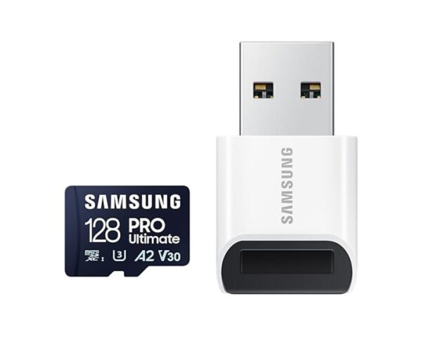 Card de memorie Samsung PRO Ultimate microSDXC UHS-I U3, V30 - MB-MY128SB/WW