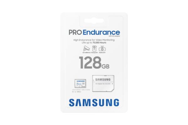 Card de Memorie MicroSD Samsung, PRO Endurance, MB-MJ128KA/EU