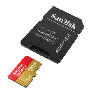 Card de memorie SanDisk, 256GB, UHS-I, Class 10, 80MB/s + Adaptor - SDSQXAV-256G-GN6MA
