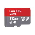 Card de memorie SanDisk, 512GB, UHS-I, Class 10, 80MB/s + Adaptor - SDSQUAC-512G-GN6MA