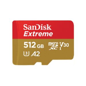 Card de memorie SanDisk, 512GB, UHS-I, Class 10, 80MB/s + Adaptor - SDSQXAV-512G-GN6MA