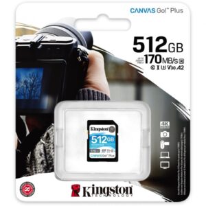 Card de Memorie SD Kingston Canvas GO Plus, 512GB, Class 10 - SDG3/512GB