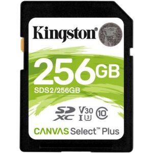 Card de Memorie SD Kingston Canvas Select Plus, 256GB, Class 10 - SDS2/256GB