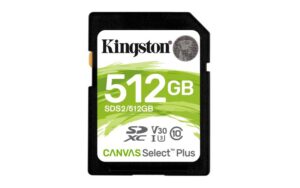 Card de Memorie SD Kingston Canvas Select Plus, 512GB, Class 10 - SDS2/512GB