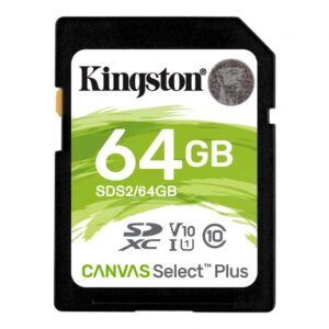 Card de Memorie SD Kingston Canvas Select Plus 64GB, Class 10 - SDS2/64GB