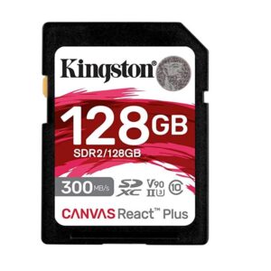 Card de Memorie SDHC Kingston Canvas React Plus 128Gb, Class 10 - SDR2/128GB