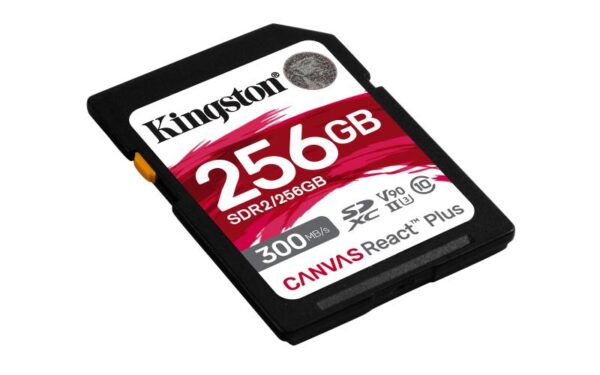 Card de Memorie SDHC Kingston Canvas React Plus 256Gb, Class 10 - SDR2/256GB