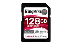 Card de Memorie SDHC Kingston Canvas React Plus 128Gb, Class 10 - SDR2/128GB