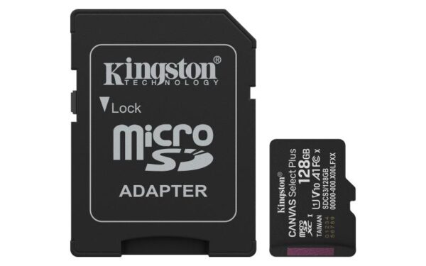 Card de MemorieMicroSDXC Kingston, 128GB, Canvas Select Plus - SDCS3/128GB