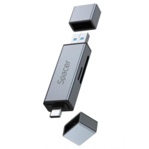 Card Reader extern SPACER, 4 in 1, interfata USB 2.0, USB Type C - SPCR-TYPEC-USB-01