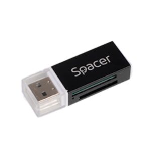 Card reader extern Spacer, interfata USB 2.0, citeste/scrie: SD - SPCR-658
