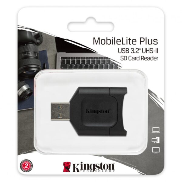 Card reader Kingston, USB 3.2 Gen1, Connector: USB-A, UHS-II Class - MLPM