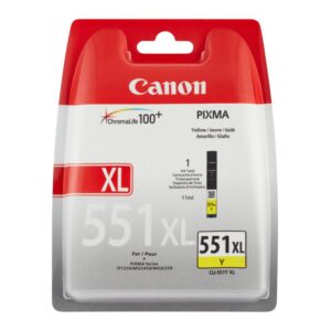 Cartus cerneala Canon CLI-551XL, yellow, capacitate 11ml - BS6446B001AA
