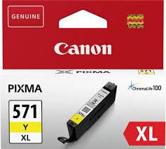 Cartus cerneala Canon CLI-571XL, yellow, capacitate 11ml - BS0334C001AA