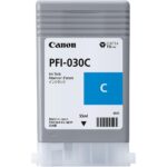 Cartus cerneala Canon PFI-030C, Cyan, capacitate 55ml - 3490C001AA