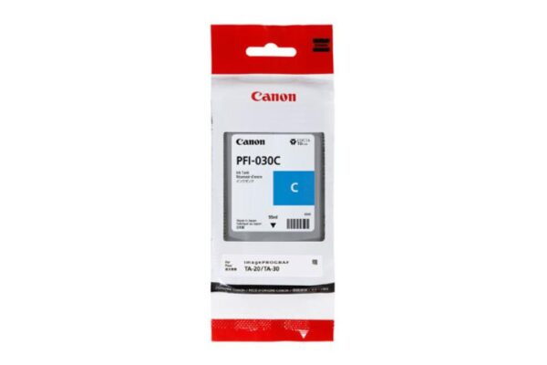 Cartus cerneala Canon PFI-030C, Cyan, capacitate 55ml - 3490C001AA