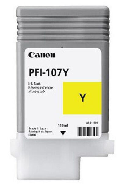 Cartus cerneala Canon PFI-107Y, yellow, capacitate 130ml - CF6708B001AA