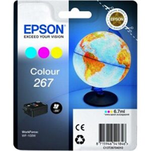 Cartus cerneala Epson 267 color, singlepack, pentru WorkForce WF-100W - C13T26704010