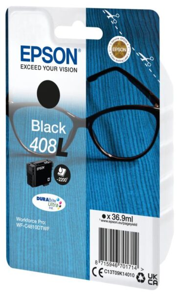 Cartus cerneala Epson 408l Ink Tank, Black, DURABrite Ultra ink - C13T09K14010