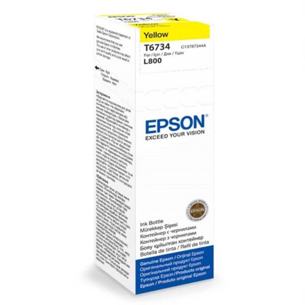 Cartus cerneala Epson T6734, yellow, capacitate 70ml - C13T67344A