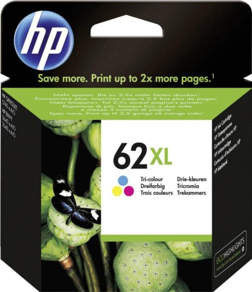 Cartus cerneala HP C2P07Ae Nr.62Xl Color 11.5 ml Original Hp