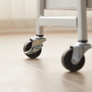 Carucior pentru depozitare cu 3 rafturi - Turcoaz - HR-3CART-GRN