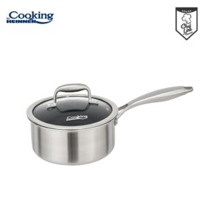 CASEROLA CU CAPAC, 16x8.5 CM, 1.6 L, TITANIUM3, COOKING BY HEINNER - HR-MRK-16