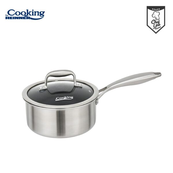 CASEROLA CU CAPAC, 16x8.5 CM, 1.6 L, TITANIUM3, COOKING BY HEINNER - HR-MRK-16