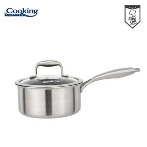 CASEROLA CU CAPAC, 16x8.5 CM, 1.6 L, TITANIUM3, COOKING BY HEINNER - HR-MRK-16