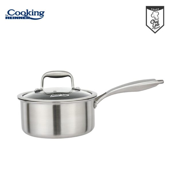 CASEROLA CU CAPAC, 16x8.5 CM, 1.6 L, TITANIUM3, COOKING BY HEINNER - HR-MRK-16